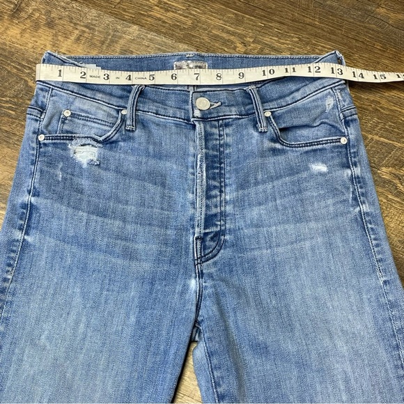 MOTHER The Stunner Ankle Fray High-Rise Skinny Jeans in Graffiti Girl Womens 26 - Picture 3 of 12